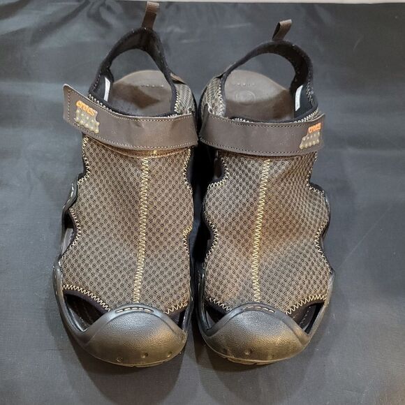 CROCS MEN SWIFTWATER LILEE MESH DECK SANDALS - Picture 2 of 16